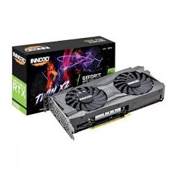 Відеокарта GEFORCE RTX 3060 8GB TWIN X2  (1777MHz/15Gbps)/8GB GDDR6/128-bit/DP+DP+DP+HDMI/V RTX 3060 8GB TWIN X2 (N30602-08D6-11