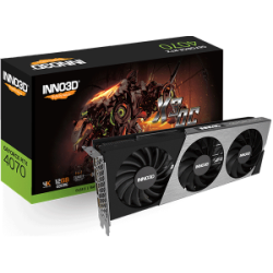 Відеокарта GEFORCE RTX 4070 GDDR6 X3 OC  (2505MHz/ 20Gbps)/12GB GDDR6/192-bit/DP+DP+DP+HDMI RTX 4070 GDDR6 X3 OC (N40703-12D6X-1