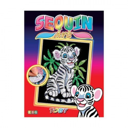 Набор для творчества Sequin Art RED Белый тигр Тоби  (SA0906)