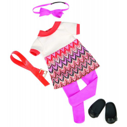 Набір одягу для ляльок Our Generation Сукня з принтом BD60014Z (BD60014Z)
