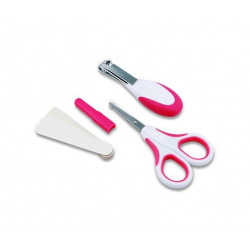 Набор по уходу за ребенком Nuvita 0м+ Розовый Безопасные ножницы с акс.(NV1138Pink)