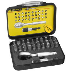 Набір біт Stanley Expert Line з тріскачкою 32 предметів (1-13-904)