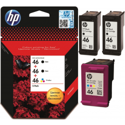 Картридж для HP DeskJet Ultra Ink Advantage 2020, 2020hc HP 46 2B+C  Black2/Color F6T40AE