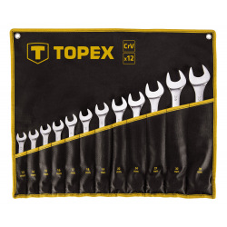 Набор ключей Topex комбинированных, 13 -32 мм, 12 шт. (35D758)