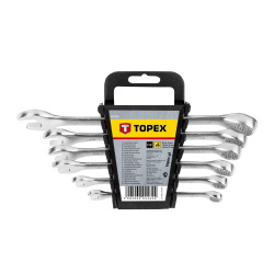 Набор ключей Topex комбинированных, 8-17 мм, 6 шт. (35D755)