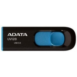 Накопичувач ADATA 64GB USB 3.1 UV128 Black/Blue (AUV128-64G-RBE)