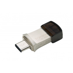 Флешка USB Transcend 32GB USB 3.1+Type-C 890 R90/W30MB/s Metal Silver (TS32GJF890S)