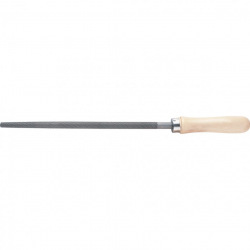 Напилок круглий 150 мм, дерев’яна ручка,  СИБРТЕХ (MIRI16123)