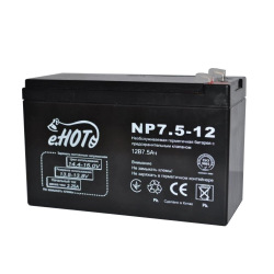 Акумуляторна батарея ENOT 12V 7.5AH (NP7.5-12) AGM (NP7.5-12)
