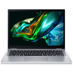 Ноутбук Acer Aspire 3 Spin 14  A3SP14-31PT 14" WUXGA IPS Touch, Intel P N200, 8GB, F256GB, UMA, Lin, серебристый (NX.KENEU.004)