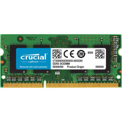 Оперативна пам’ять для ноутбука Micron Crucial DDR3 1600 4GB SO-DIMM 1.35/1.5V for Mac (CT4G3S160BM)