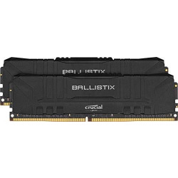 Память для ПК Micron Crucial DDR4 2666 16GB KIT (8GBx2) Ballistix Black (BL2K8G26C16U4B)