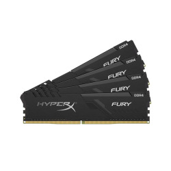 Оперативная память для ПК Kingston DDR4 2666 32GB KIT (8GBx4) HyperX Fury Black (HX426C16FB3K4/32)