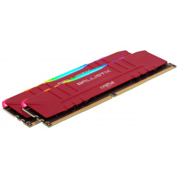 Пам’ять до ПК Micron Crucial DDR4 3200 16GB KIT (8GBx2) Ballistix RGB Red (BL2K8G32C16U4RL)