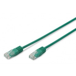 Патч-корд DIGITUS CAT 5e UTP, 0.5м, AWG 26/7, PVC, зеленого кольору (DK-1511-005/G)