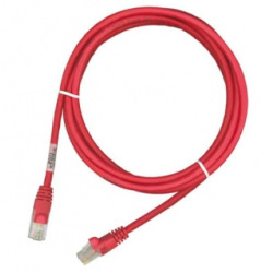 Патч-корд RJ45, UTP 5e, 1.0m, LSZH,червоний PCD-01001-0C (PCD-01001-0C)