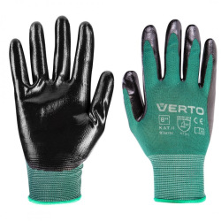 Перчатки Verto садовые, нитриловое покрытие, размер 8" (97H151)