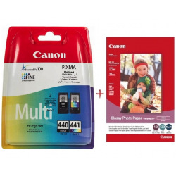 Картридж для Canon PIXMA MX394 CANON  Black/Color PG-440/CL-441+Paper