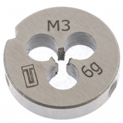 Плашка М3 х 0.5 мм,  СИБРТЕХ (MIRI77005)