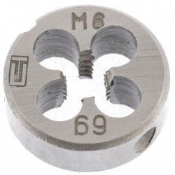 Плашка М6 х 1.0 мм,  СИБРТЕХ (MIRI77017)