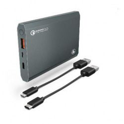 Портативний зарядний пристрій HAMA 12000mAh "PA12" Quick Charge 3.0, 12000mAh, anthracite (00183352)