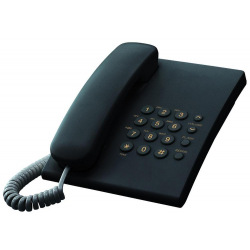 Телефон Panasonic проводной KX-TS2350UAB Black (KX-TS2350UAB)