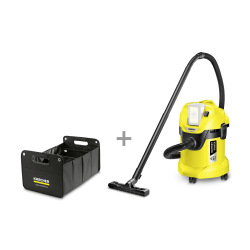 Порохотяг Karcher мішковий WD 3 Battery + органайзер (9.611-317.0)