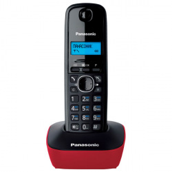 Радіотелефон DECT Panasonic KX-TG1611UAR Black Red (KX-TG1611UAR)