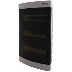 Щит пластиковый ETI ECM 36PT (внутренний, 3х12мод, дверь прозр, IP40) (1101013)
