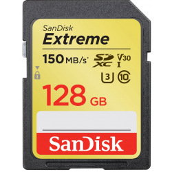 Карта пам’ятi SanDisk 128GB SDXC C10 UHS-I U3 R150/W70MB/s Extreme (SDSDXV5-128G-GNCIN)