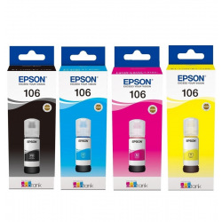 Набор чернил Epson 106 Black, Cyan, Magenta, Yellow (SET105B/C/M/Y) для Epson 105 / 106 INK SET