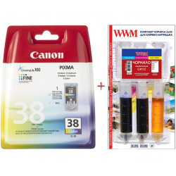Картридж для Canon PIXMA iP2500 CANON  Color Set38-inkC