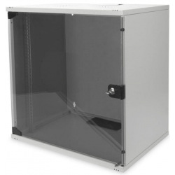 Шкаф DIGITUS 19" 12U 540x400, стекл.дверь, 60kg max, серый (DN-1912-U-S-1)