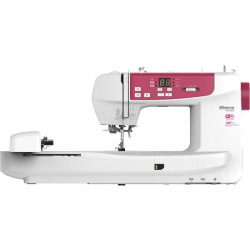 Швейно-вишивальная машина Minerva MC550W, 70 Вт, 120 швейных операций, LED, бело-розовая (M-MC550W)