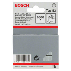 Скоби Bosch 12мм ТИП 53, 1000шт (1.609.200.367)
