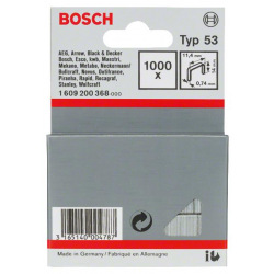 Скоби Bosch 14мм ТИП 53, 1000шт (1.609.200.368)