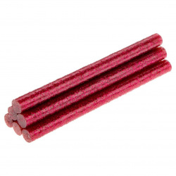Клейові стержні Topex рожеві з глітером, діаметр 8 мм, довжина 100 мм., 6 шт. (42E186)