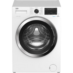 Пральна машина Beko фронтальна WUE7636XCW - 45 см/7 кг./ПАР/1200 об/15+25 прогр/инв/дисп/А+++(-10%)/белая + никелированный люк (