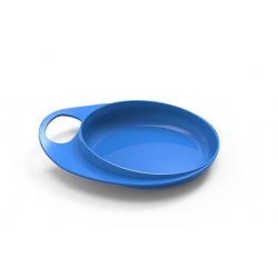 Тарелка для кормления Nuvita Easy Eating мелкая 2шт. синяя (NV8451Blue)