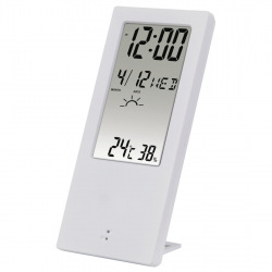 Термометр-гігрометр HAMA TH-140, з індикатором погоди, white (00176914)