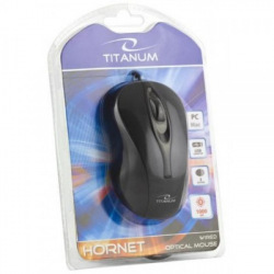 Мишка дротова Titanum Mouse TM103K Black (TM103K)
