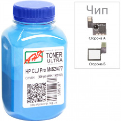 Тонер та Чіп для HP Color LaserJet Pro M377, M377dw АНК  Cyan 100г 1505171