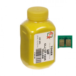 Тонер та Чіп для Canon i-Sensys LBP-7010C АНК  Yellow 35г 1500128