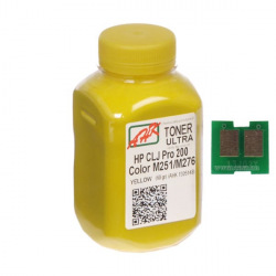 Тонер та Чіп для HP 131A Yellow (CF212A) АНК  Yellow 60г 1505160
