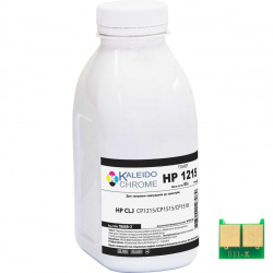 Тонер та Чіп для HP Color LaserJet CP1518 Kaleidochrome  Black 55г LJ-SET102B