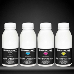 Набор тонера PRINTALIST CP1025 Black 40г/ Color 35г B/C/M/Y (TR-CP1025-SET-PL)