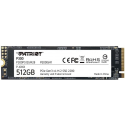 Твердотільний накопичувач SSD Patriot M.2 NVMe PCIe 3.0 x4 512GB 2280 P300 (P300P512GM28)