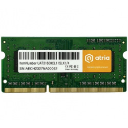 модуль пам’яті 4Gb DDR3 1600MHz sodimm 1.35V UAT31600CL11SLK1/4 (UAT31600CL11SLK1/4)