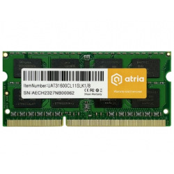 модуль пам’яті 8Gb DDR3 1600MHz sodimm 1.35V UAT31600CL11SLK1/8 (UAT31600CL11SLK1/8)