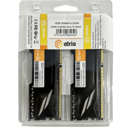 модуль пам’яті 16Gb DDR4 2666MHz  Atria Fly Black  (2x8) UAT42666CL19BK2/16 (UAT42666CL19BK2/16)